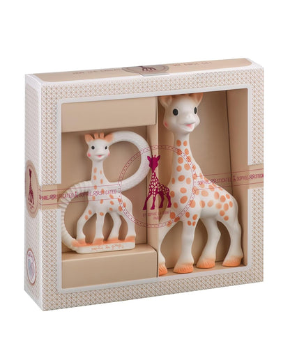 Sophie La Girafe Ready To Gift Set Teether-Newborn Essentials Gift Set For Baby Shower-Pack of 2