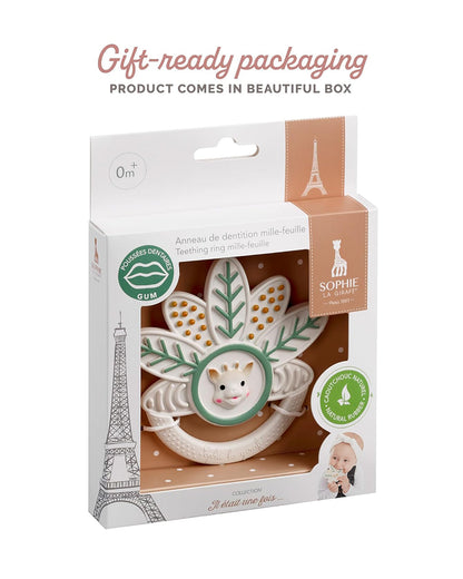 Sophie La Girafe Mille-feuille Ring Teether-Made with 100% Natural Rubber-For Infants