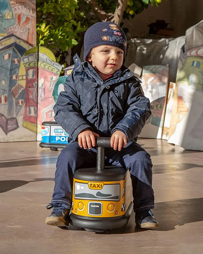 Italtrike La Cosa Vehicle Ride On-Rubber Coated Non Marking Wheels-Rotating Front Wheels-Built in Toy Storage-For 1 to 6Y (Upto 50 kg)-Taxi