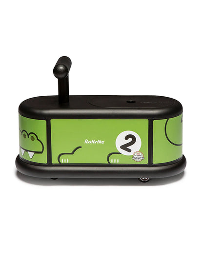 Italtrike La Cosa Vehicle Ride On-Rubber Coated Non Marking Wheels-Rotating Front Wheels-Built in Toy Storage-For 1 to 6Y (Upto 50 kg)-Crocodile