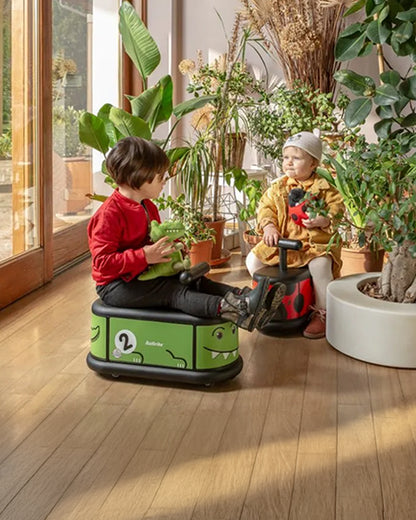Italtrike La Cosa Vehicle Ride On-Rubber Coated Non Marking Wheels-Rotating Front Wheels-Built in Toy Storage-For 1 to 6Y (Upto 50 kg)-Crocodile