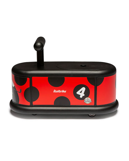 Italtrike La Cosa Vehicle Ride On-Rubber Coated Non Marking Wheels-Rotating Front Wheels-Built in Toy Storage-For 1 to 6Y (Upto 50 kg)-Ladybug