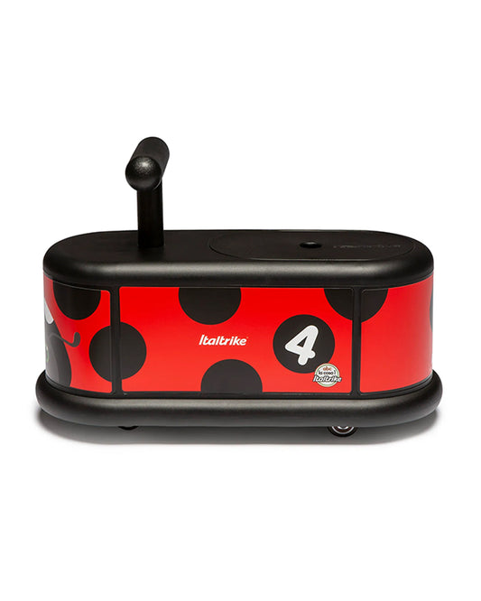 Italtrike La Cosa Vehicle Ride On-Rubber Coated Non Marking Wheels-Rotating Front Wheels-Built in Toy Storage-For 1 to 6Y (Upto 50 kg)-Ladybug