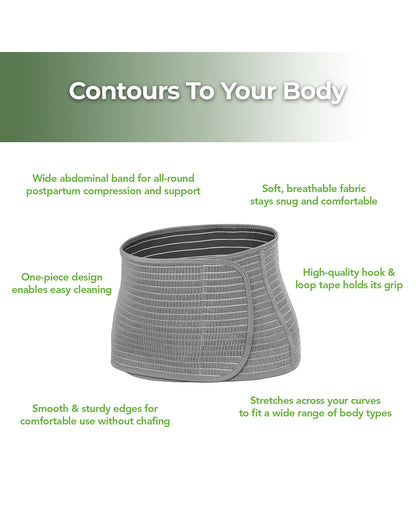 Haakaa Postpartum Abdominal Band-Maternity Shaping Belt-After C-Section Relief Belt After Delivery