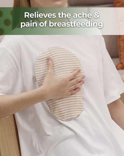 Haakaa Hot & Cold Reusable Breast Compression Pads with Organic Cotton Sleeves-Reusable-BPA and Phthalate Free