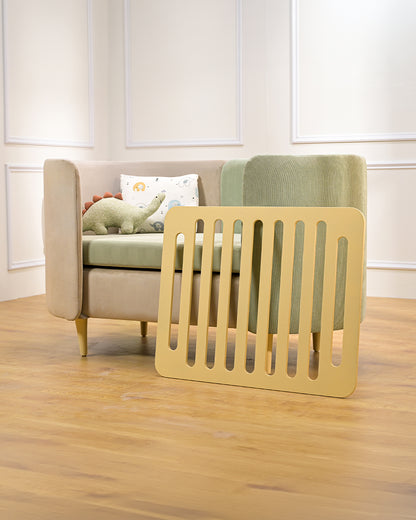 Waddle and Roo Cozy Wooden Cot-Liveable Green