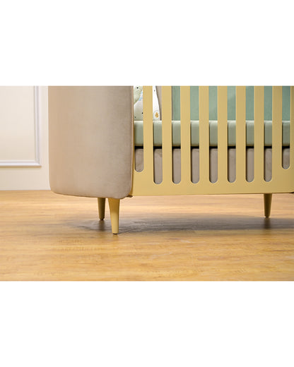 Waddle and Roo Cozy Wooden Cot-Liveable Green