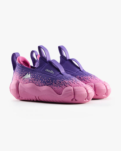 Aretto Pink & Violet InfiKnit Slip On Shoes-Pixel Berry-Designed for Growing Feet-For Infants