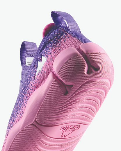 Aretto Pink & Violet InfiKnit Slip On Shoes-Pixel Berry-Designed for Growing Feet-For Infants