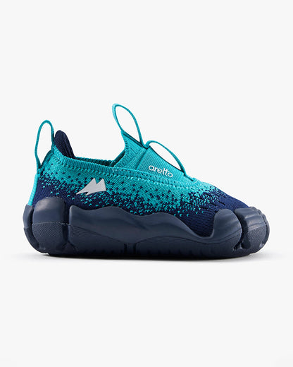 Aretto Navy Blue InfiKnit Slip On Shoes-Mariana-Designed for Growing Feet-For Infants
