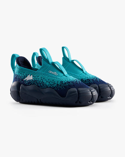 Aretto Navy Blue InfiKnit Slip On Shoes-Mariana-Designed for Growing Feet-For Infants