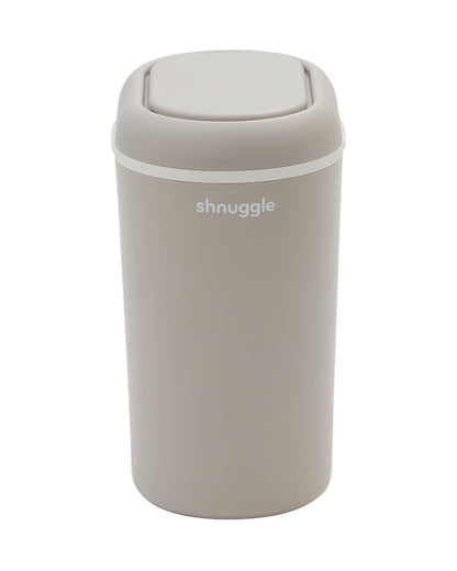 Shnuggle Eco-Touch Diaper Pail-With Dual seal odour airlock and Cassette free design-Compatible with any standard bin liner-Taupe