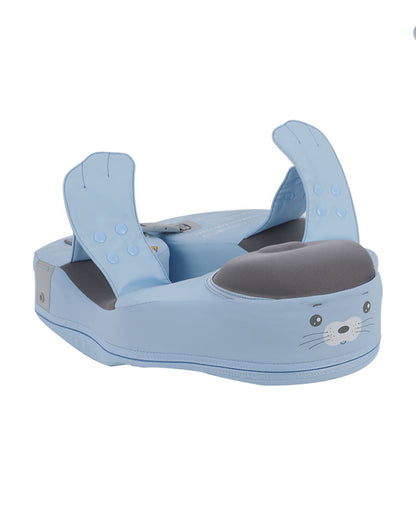 Mambobaby Swimming Waist Float-Air Free Foam Design with Crotch Strap & Double Lock Mechanism-Seal-Blue