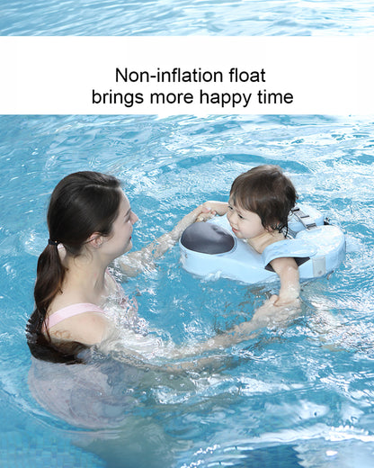 Mambobaby Swimming Waist Float-Air Free Foam Design with Crotch Strap & Double Lock Mechanism-Seal-Blue