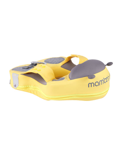 Mambobaby Swimming Waist Float-Air Free Foam Design with Crotch Strap & Double Lock Mechanism with UPF 50+ Detachable 3D Canopy-Upto 18 kg Baby Weight-Ladybug-Yellow