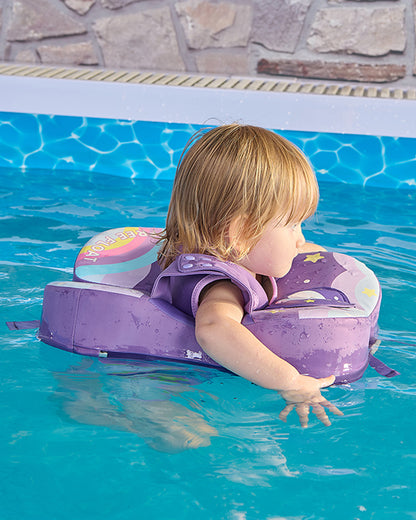 Mambobaby Swimming Waist Float-Air Free Foam Design with Crotch Strap & Double Lock Mechanism-Unicorn-Purple