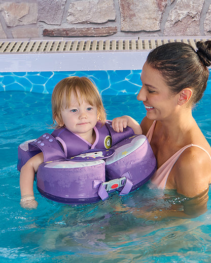 Mambobaby Swimming Waist Float-Air Free Foam Design with Crotch Strap & Double Lock Mechanism-Unicorn-Purple