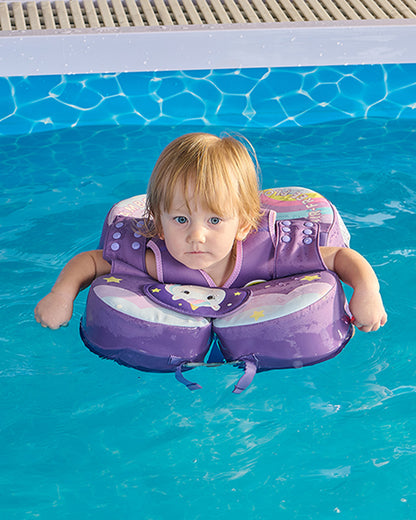 Mambobaby Swimming Waist Float-Air Free Foam Design with Crotch Strap & Double Lock Mechanism-Unicorn-Purple