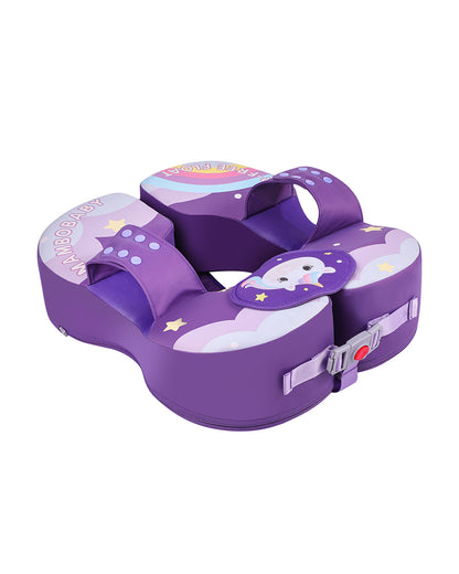 Mambobaby Swimming Waist Float-Air Free Foam Design with Crotch Strap & Double Lock Mechanism-Unicorn-Purple