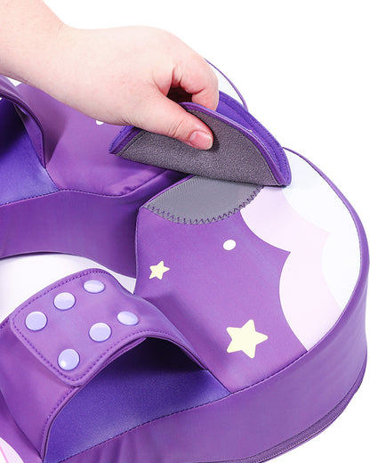 Mambobaby Swimming Waist Float-Air Free Foam Design with Crotch Strap & Double Lock Mechanism-Unicorn-Purple