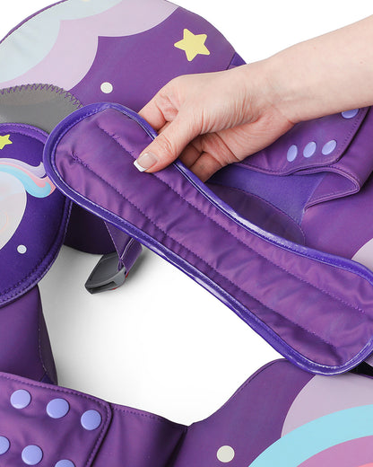 Mambobaby Swimming Waist Float-Air Free Foam Design with Crotch Strap & Double Lock Mechanism-Unicorn-Purple