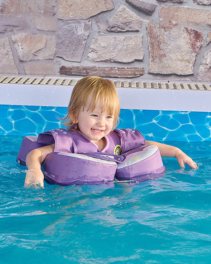 Mambobaby Swimming Waist Float-Air Free Foam Design with Crotch Strap & Double Lock Mechanism-Unicorn-Purple