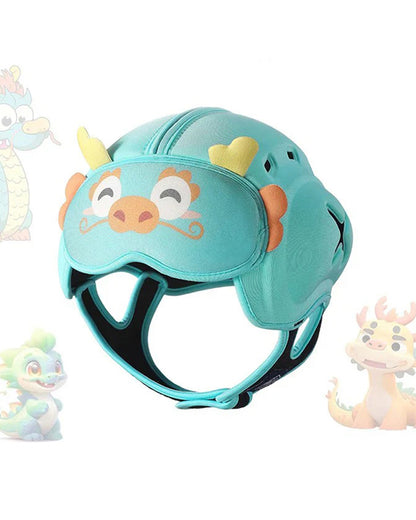 Mambobaby Baby Protective Headgear-Lightweight Anti-Collision Design-Dragon-Blue