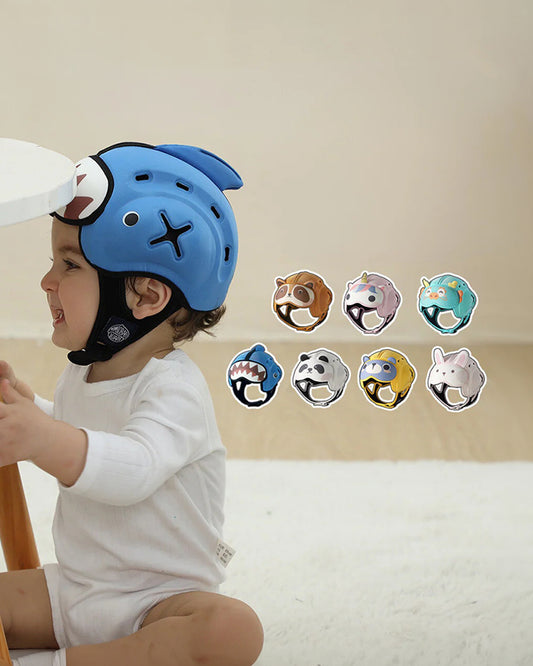 Mambobaby Baby Protective Headgear-Lightweight Anti-Collision Design-Dragon-Blue