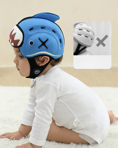 Mambobaby Baby Protective Headgear-Lightweight Anti-Collision Design-Dragon-Blue