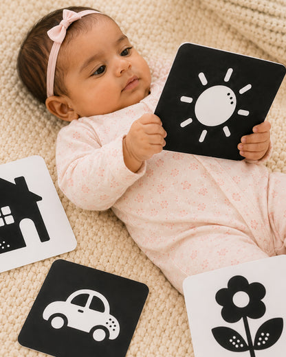 Babble Wrap Things Around Us Flash Cards-20 High Contrast Images-Boosts Brain Skills-Learning & Educational Toys-0 to 3M
