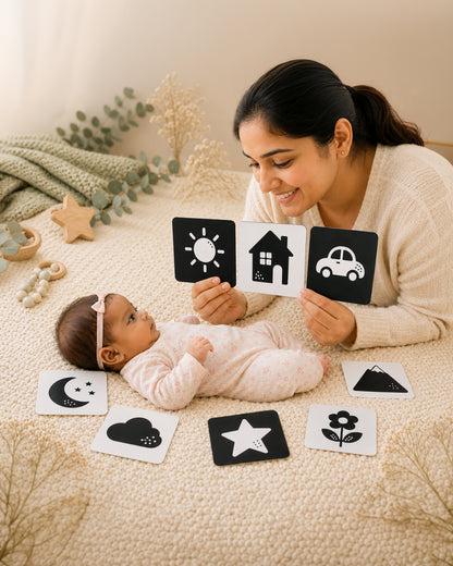 Babble Wrap Things Around Us Flash Cards-20 High Contrast Images-Boosts Brain Skills-Learning & Educational Toys-0 to 3M