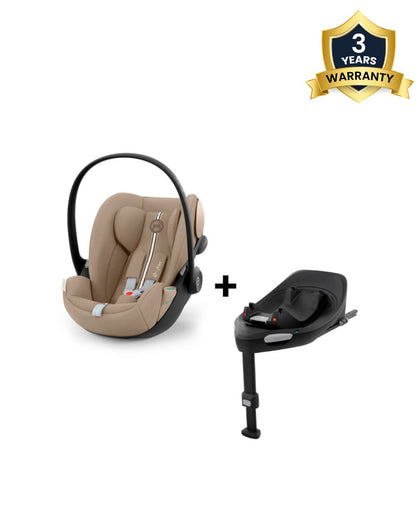 Cybex Cloud G i-Size PLUS Baby Car Seat With ISOFIX Base G3-Almond Beige