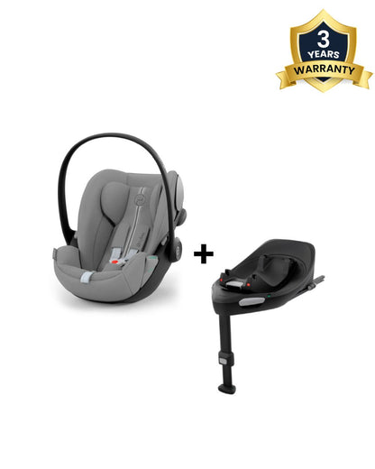Cybex Cloud G i-Size PLUS Baby Car Seat With ISOFIX Base G3-Stone Grey