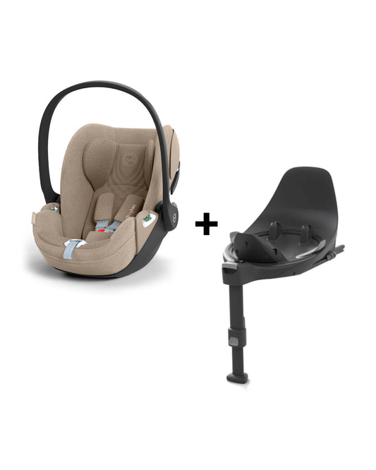 Cybex Cloud T i-Size PLUS Baby Car Seat With ISOFIX Base T-Cozy Beige