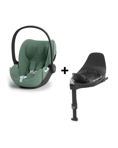 Cybex Cloud T i-Size PLUS Baby Car Seat With ISOFIX Base T-Leaf Green