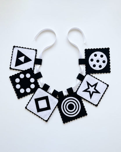 Babble Wrap Bunting-High Contrast Visual-Nursery Wall Decor-For Kids Room