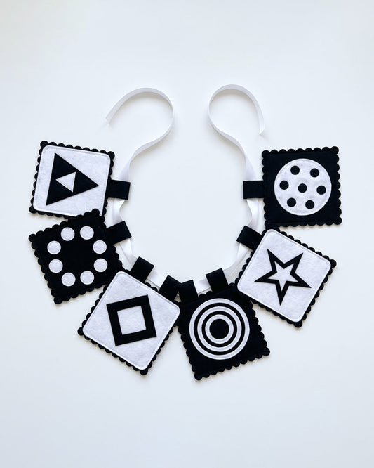 Babble Wrap Bunting-High Contrast Visual-Nursery Wall Decor-For Kids Room