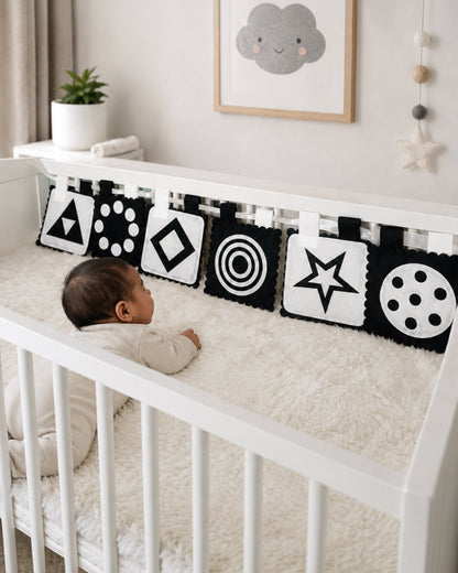 Babble Wrap Bunting-High Contrast Visual-Nursery Wall Decor-For Kids Room