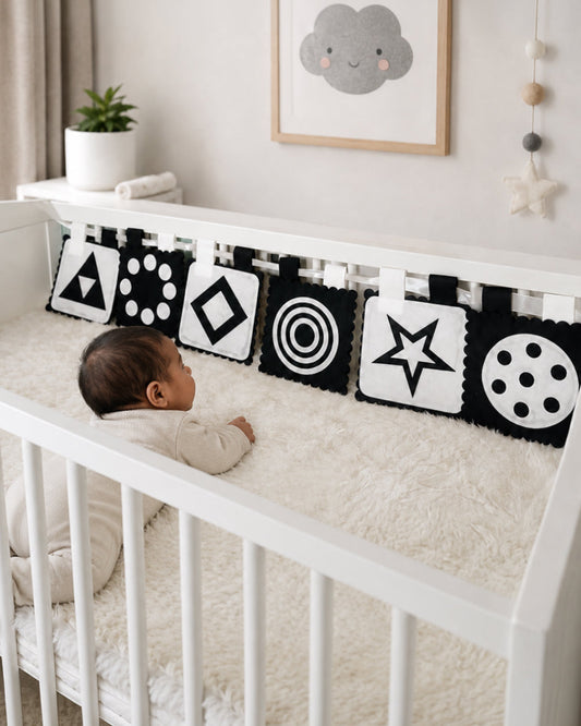 Babble Wrap Bunting-High Contrast Visual-Nursery Wall Decor-For Kids Room