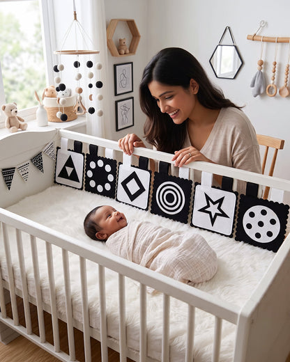 Babble Wrap Bunting-High Contrast Visual-Nursery Wall Decor-For Kids Room