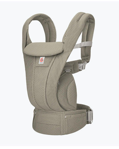 Ergobaby Omni Deluxe Mesh Baby Carrier-With 4 Carry Positions-SoftFlex Mesh For Easy Airflow-6 Storage Pockets-Adjustable Head Support-Breastfeeding Friendly-For 0 to 4Y (3.2 to 20 Kg)-Soft Olive