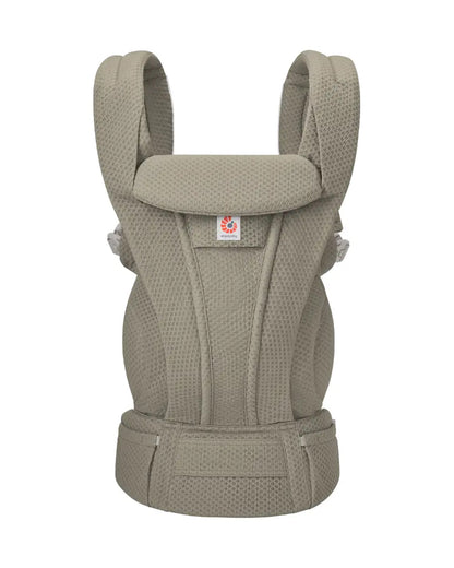 Ergobaby Omni Deluxe Mesh Baby Carrier-With 4 Carry Positions-SoftFlex Mesh For Easy Airflow-6 Storage Pockets-Adjustable Head Support-Breastfeeding Friendly-For 0 to 4Y (3.2 to 20 Kg)-Soft Olive