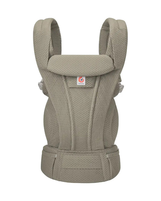 Ergobaby Omni Deluxe Mesh Baby Carrier-With 4 Carry Positions-SoftFlex Mesh For Easy Airflow-6 Storage Pockets-Adjustable Head Support-Breastfeeding Friendly-For 0 to 4Y (3.2 to 20 Kg)-Soft Olive