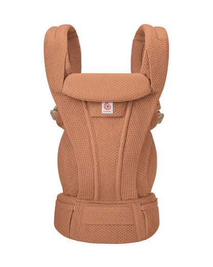 Ergobaby Omni Deluxe Mesh Baby Carrier-With 4 Carry Positions-SoftFlex Mesh For Easy Airflow-6 Storage Pockets-Adjustable Head Support-Breastfeeding Friendly-For 0 to 4Y (3.2 to 20 Kg)-Canyon Clay