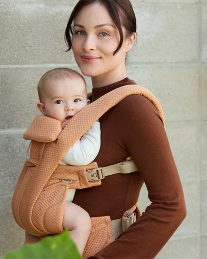 Ergobaby Omni Deluxe Mesh Baby Carrier-With 4 Carry Positions-SoftFlex Mesh For Easy Airflow-6 Storage Pockets-Adjustable Head Support-Breastfeeding Friendly-For 0 to 4Y (3.2 to 20 Kg)-Canyon Clay