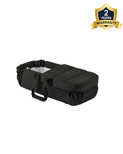 Bugaboo Baby Nest-Compatible With All Bugaboo Strollers-Unfolds Into Cushioned Playmat-Carry Straps & Firm Ergonomic Mattress-For 0 to 6M (Upto 9 kg)-Heritage Black