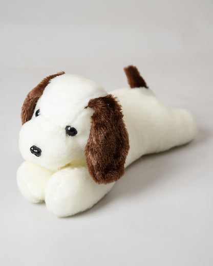 Just Bear Sleepy Dog Soft Toy-Plush Cuddly & Huggable Dog-36M+