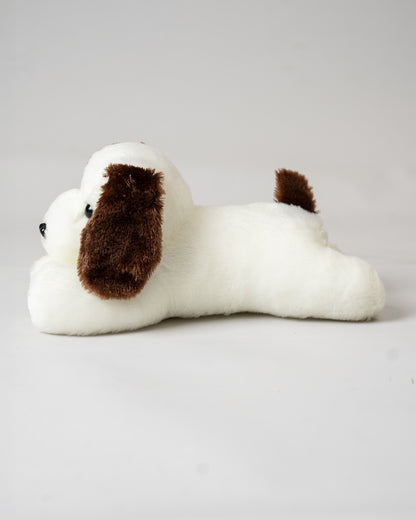 Just Bear Sleepy Dog Soft Toy-Plush Cuddly & Huggable Dog-36M+