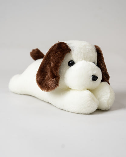 Just Bear Sleepy Dog Soft Toy-Plush Cuddly & Huggable Dog-36M+