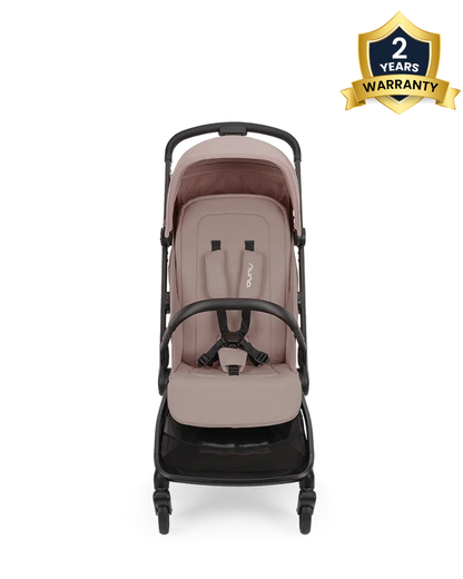 Nuna Via Cabn-Cabin Approved Stroller-One Hand Fold-Flat Reclining Seat-Car Seat Compatible-Includes Travel Bag-2 Years Warranty-For 0 to 4Y (Upto 22 kg)-Calla
